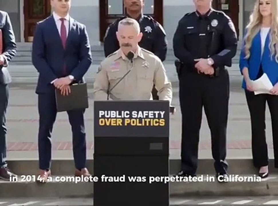 Chad Bianco, sheriff of Riverside County, California is finally speaking the truth. Kudos standing up against politicians