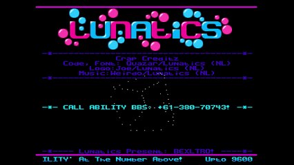 Amiga Demo Bexltro By Lunatics (1991)