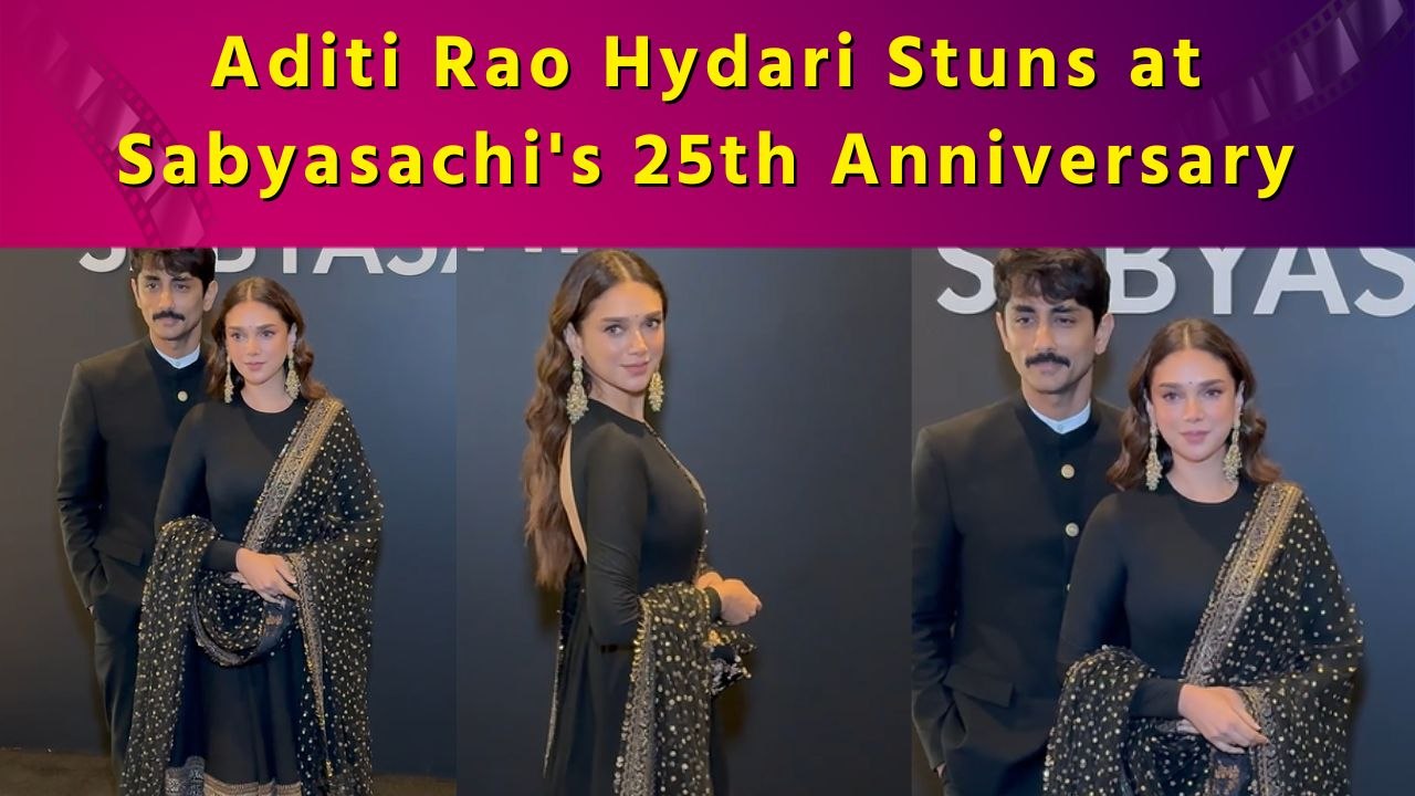 Aditi Rao Hydari Exudes Timeless Glamour at Sabyasachi's Milestone Celebration