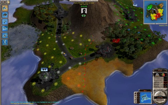 Massive Assault Network 2: map Micronesia, playing on Linux (Lutris, Wine, Conty)