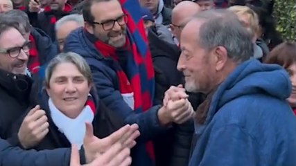 I tifosi del Bologna a casa di Ulivieri: "Mi hanno fatto piangere"