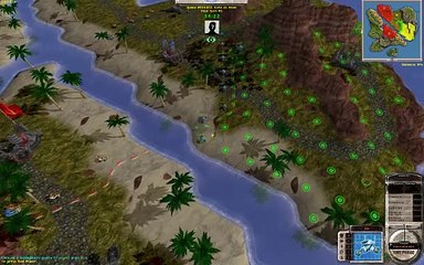 Massive Assault Network 2: map Demoland, playing on Linux (Lutris, Wine, Conty) against AI: victory