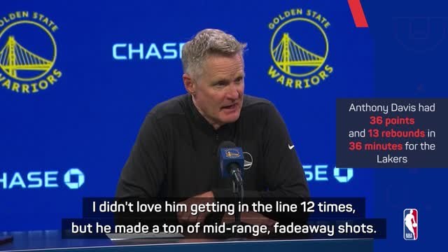 Kerr rues costly second half as Warriors fall to the Lakers