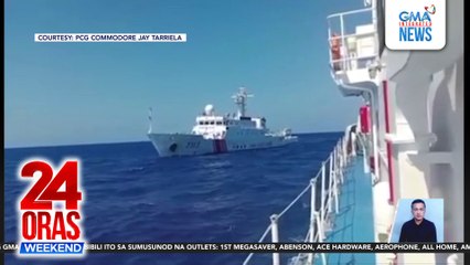 China Coast Guard vessel na itinaboy ng BRP Cabra, gumamit daw ng nakabibinging long-range acoustic device bilang depensa | 24 Oras Weekend