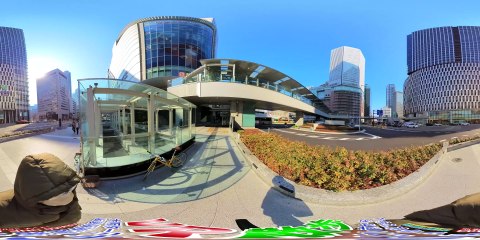 【VR散歩58】桜橋交差点〜大阪駅ビル前＜Insta360 ONE RS 1インチ360度版＞