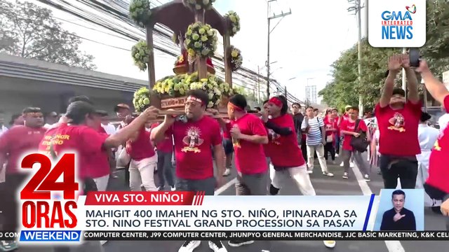 Mahigit 400 imahen ng Sto. Niño, ipinarada sa Sto. Niño Festival Grand Procession sa Pasay | 24 Oras Weekend