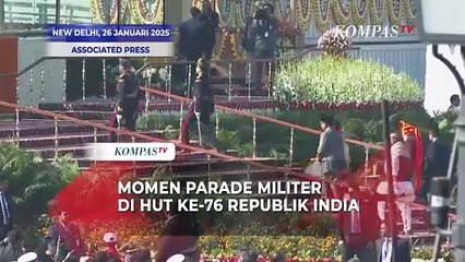 Momen Parade Militer di HUT ke-76 Republik India, New Delhi
