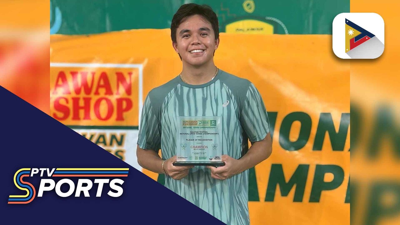 Filipino tennis player Eric Jed Olivarez, kampeon sa National Open Tennis