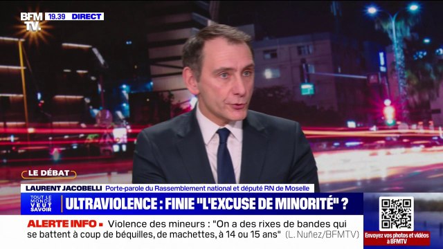 Décès d'Elias: L'excuse de minorité, elle doit sauter selon Laurent Jacobelli, porte-parole du RN