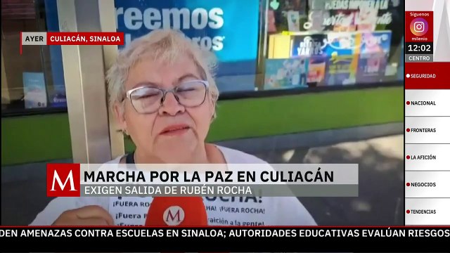 Miles de ciudadanos marcharon por la paz en Culiacán; exigen renuncia de Rubén Rocha Moya