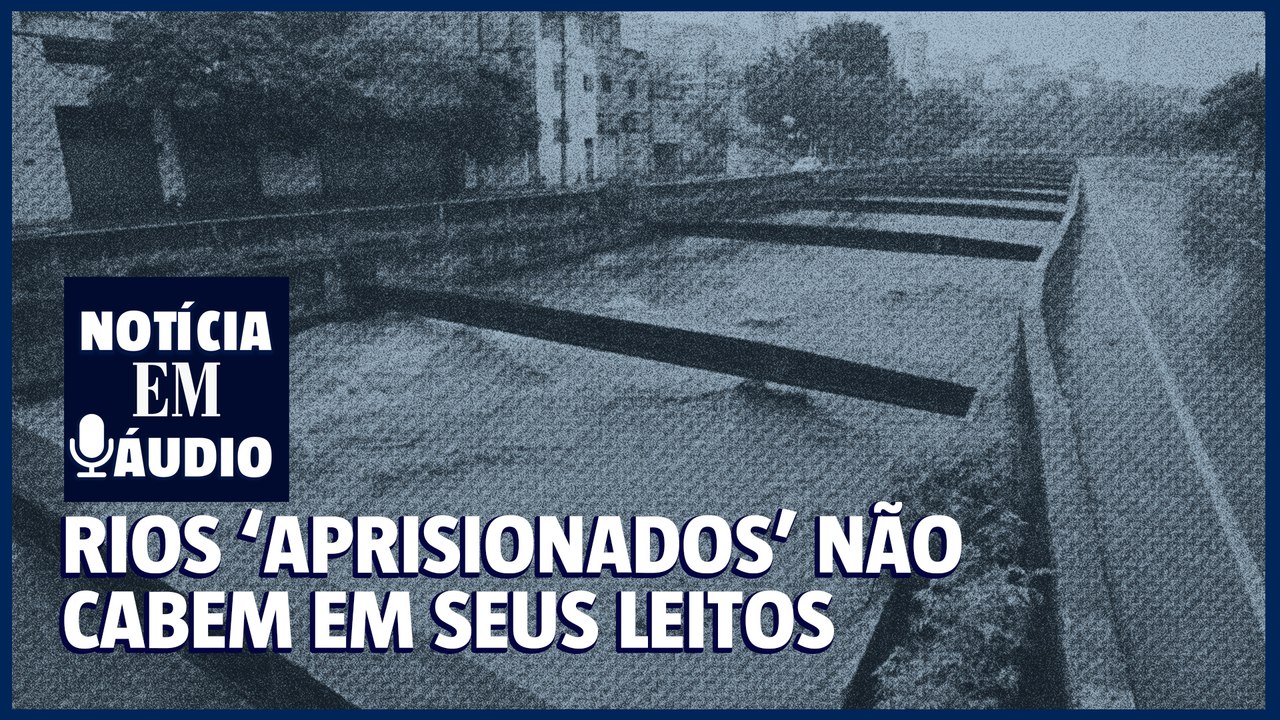 Rios 'aprisionados' não cabem em seus leitos