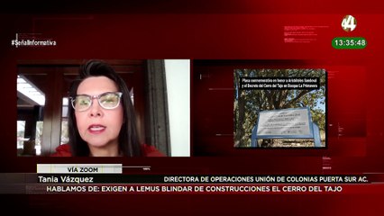 Tania Vázquez habla sobre la situación del Cerro del Tajo en el Bosque de La Primavera