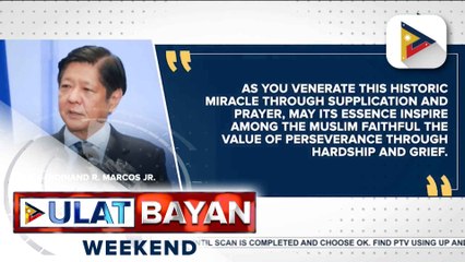 PBBM, nakiisa sa mga Pilipinong Muslim sa paggunita ng Al Isra Wal Mi’raj