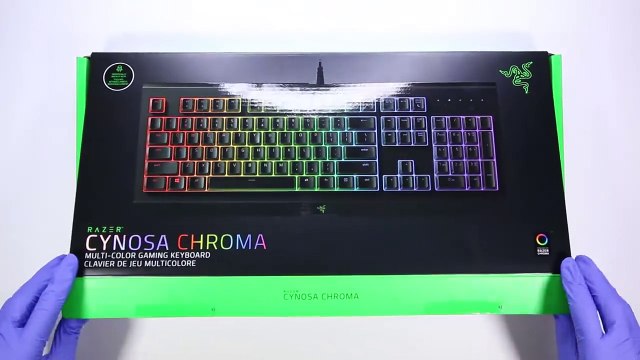 Razer Cynosa Chroma Gaming Keyboard Unboxing + Bonus Box! - ASMR
