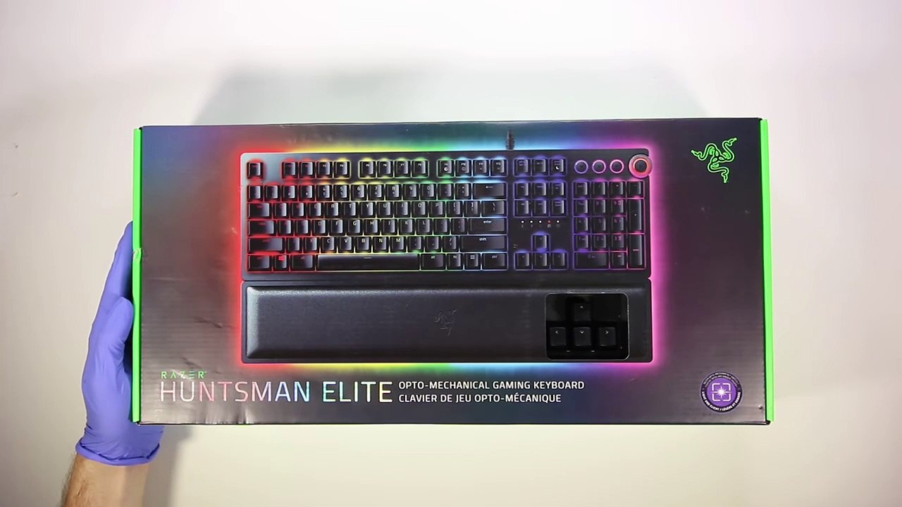 Razer Huntsman Elite Keyboard Unboxing - ASMR
