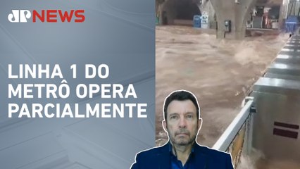 Defesa Civil de São Paulo emite novo alerta para fortes chuvas no estado; Gustavo Segré comenta