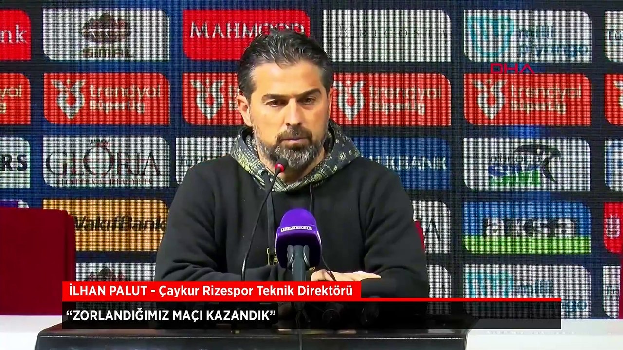 Çaykur Rizespor Teknik Direktörü İlhan Palut: Zorlandığımız bir maçı kazandık