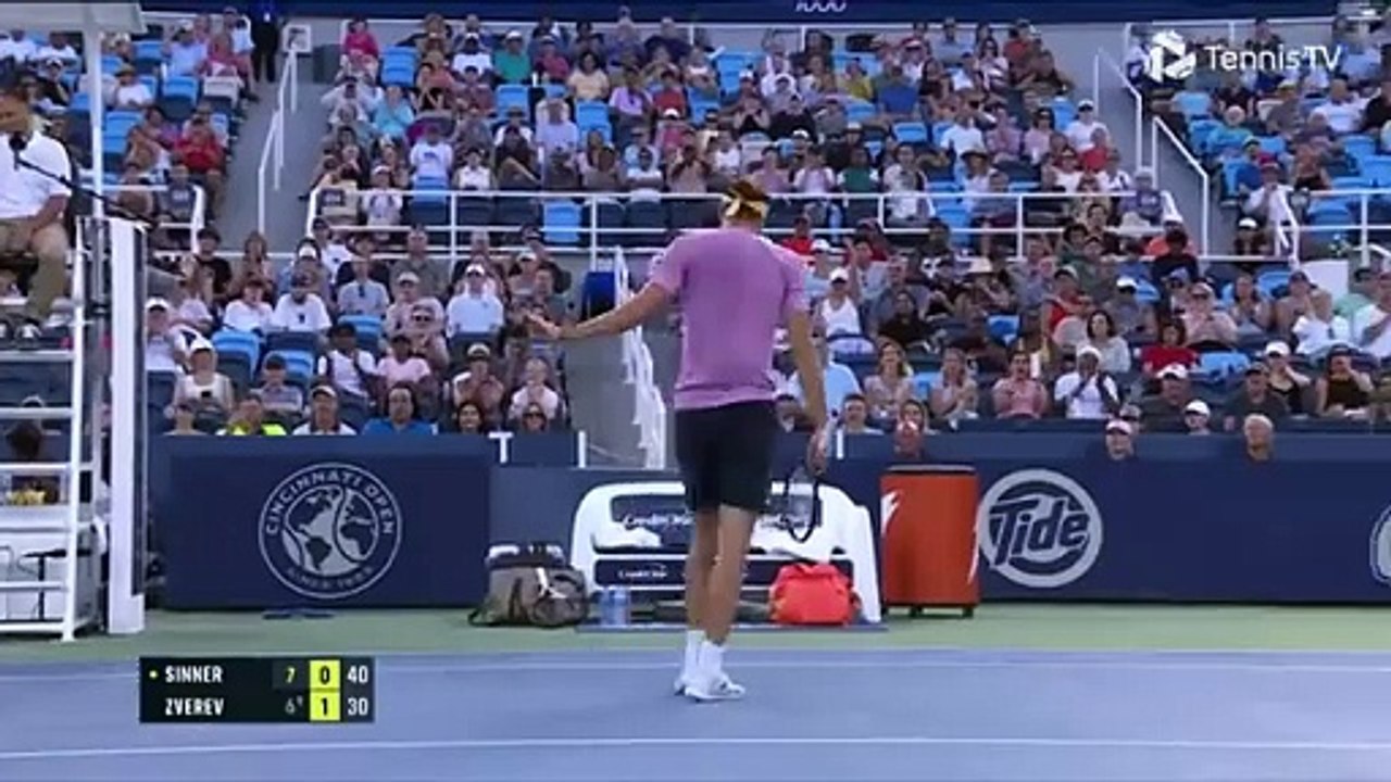 "Jannik Sinner vs Alexander Zverev | Cincinnati 2024: Match of the Year Highlights!"