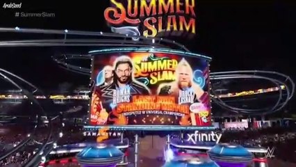 Brock Lesnar vs Roman Reigns For The Undisputed World Heavyweight Championship- Summerslam-