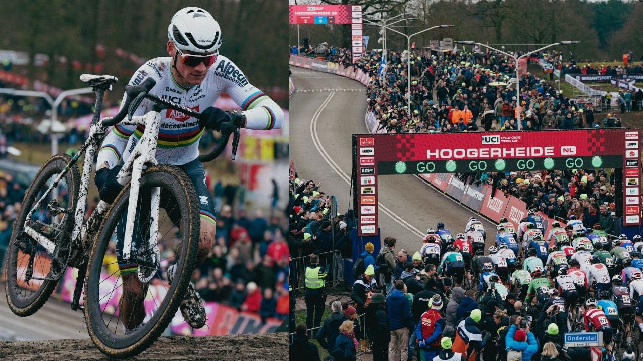 Cycling - UCI World Cup 2025 - Mathieu van der Poel wins the last cross in Hoogerheide