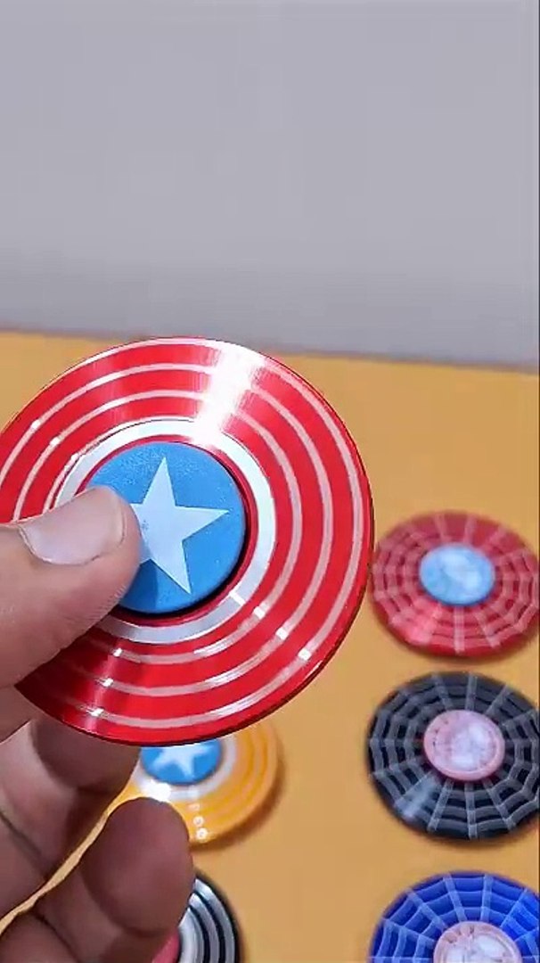 Captain America's Shield Star Fidget Spinner Metal Marvels in