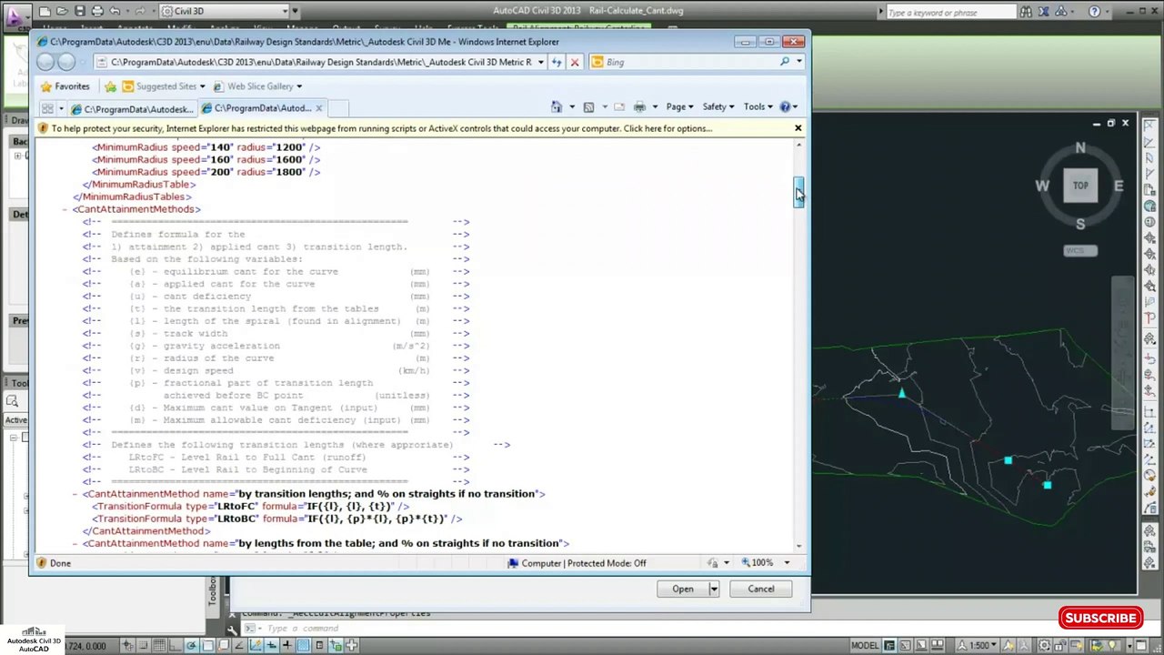 how to Calculate Cant Along an Alignment in civil 3d #autocadcivil3d #autodesk #civil3d #Autodesk #civil3d