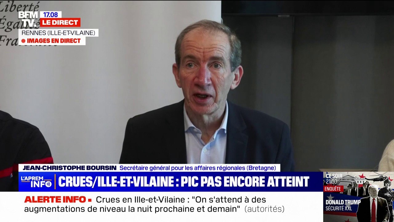 Crues en Ille-et-Vilaine: le secrétaire général pour les affaires régionales évoque une situation inédite "depuis une quarantaine d'années"