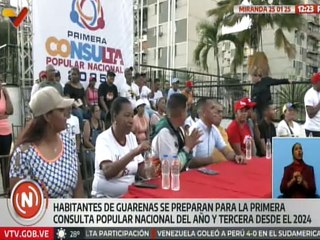 Miranda I Ciudadanos de Guarenas se preparan para dar su voto el 2 de febrero en la Consulta Popular