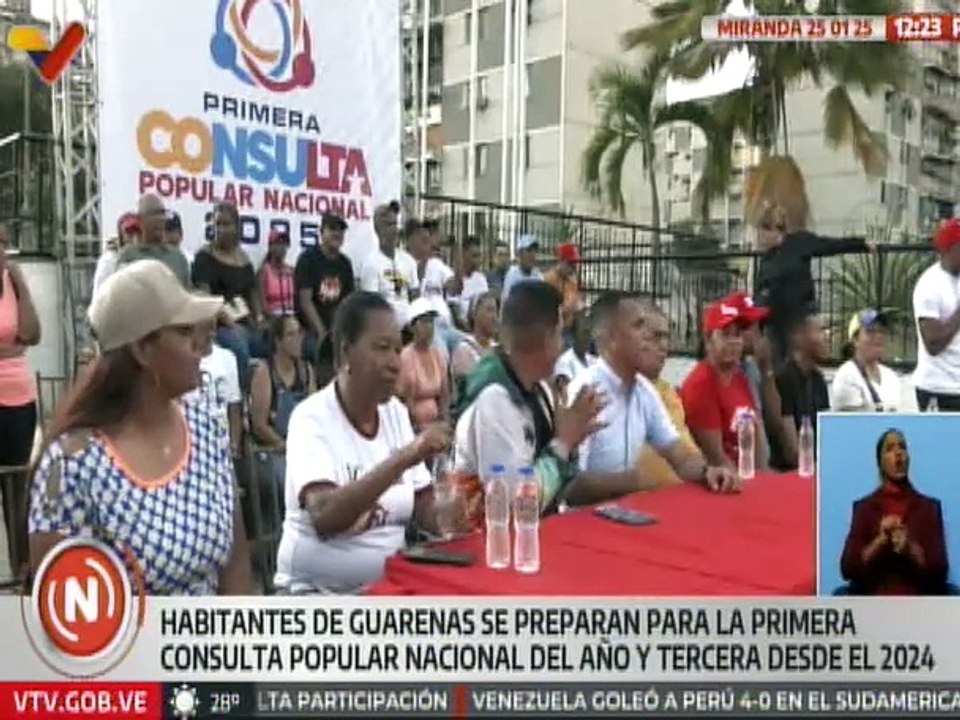 Miranda I Ciudadanos de Guarenas se preparan para dar su voto el 2 de febrero en la Consulta Popular
