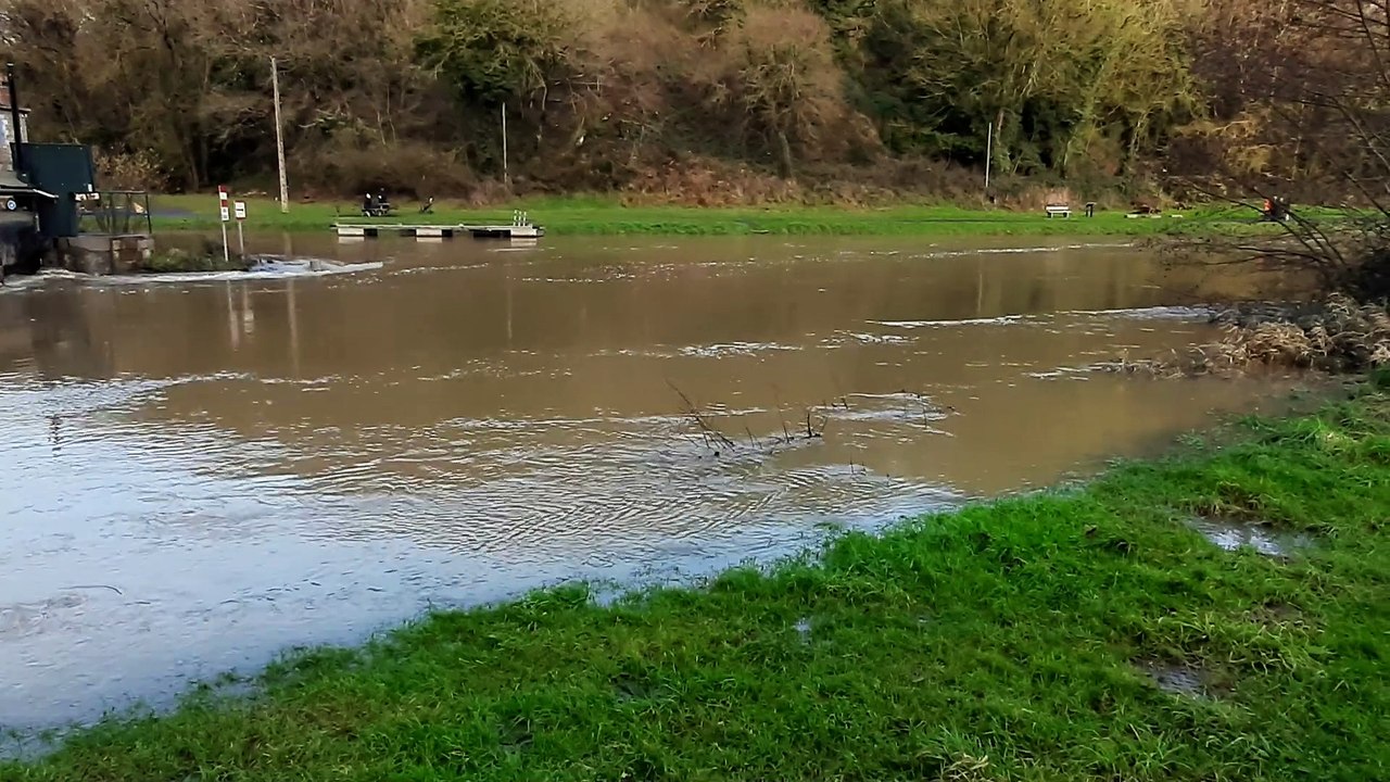 Rance sort de son lit à Dinan 26 janvier 2025