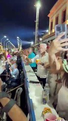 Claudia Valenzuela y Andrés Nara en el Carnaval de Gualeguaychú
