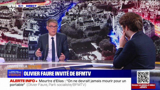 Mort d'Élias: On ne devrait jamais mourir pour un portable , affirme Olivier Faure