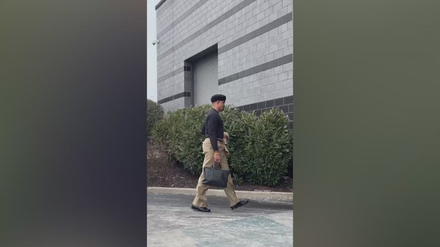 Jalen Hurts and Jayden Daniels arrives at the NFC Championship Game