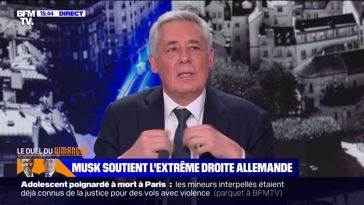 Soutien d'Elon Musk à l'extrême droite allemande: "Il veut pouvoir manipuler les peuples et les nations", estime Henri Guaino, ancien député LR