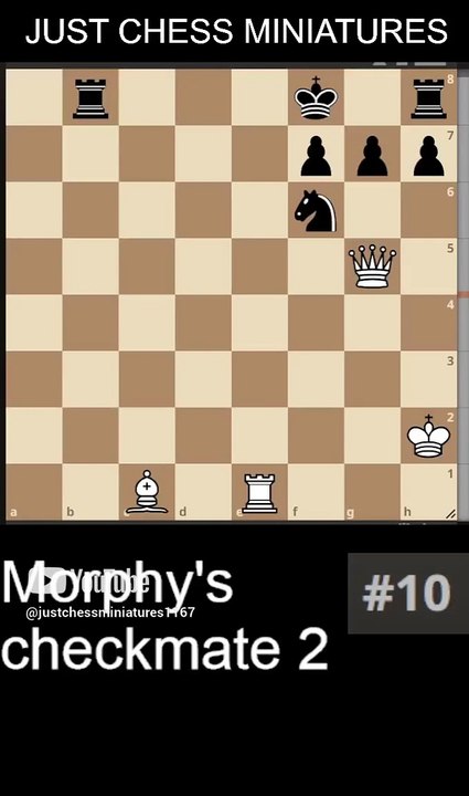 NN vs NN. Morphy's checkmate 2