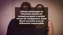 Aliocha Schneider et Charlotte Cardin en amoureux pour le grand retour de Jacquemus, Carla Bruni envoute avec sa silhouette impeccable