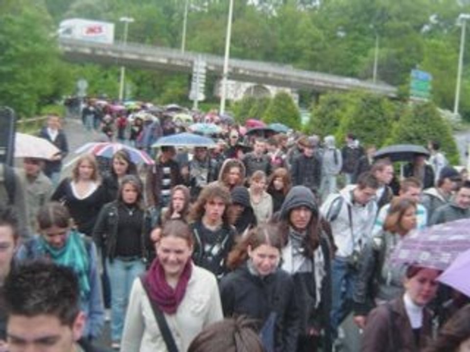 blocus+manifestation à Tours 29/04/08