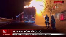 Diyarbakır'da seyir halindeki tırın dorsesinde yangın