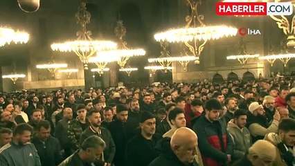Ayasofya'da Miraç Kandili Coşkuyla İdrak Edildi