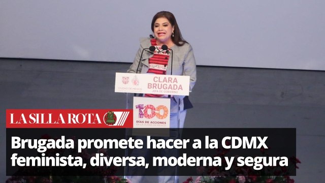 Clara Brugada rinde su informe de 100 primeros días como jefa de Gobierno