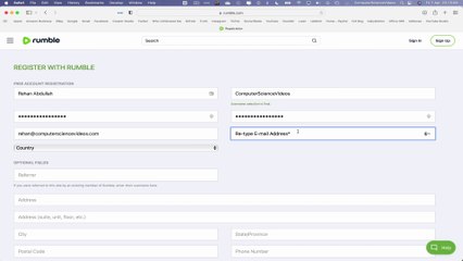 How to CREATE & Register an Account for Rumble On a Mac Computer - Basic Tutorial | New