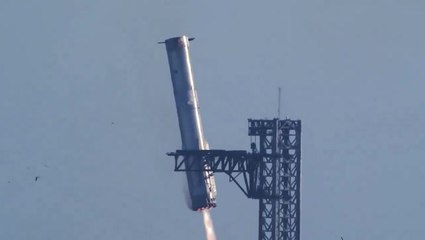 Onboard camera shows SpaceX rocket plucked from sky in second successful landing