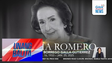 Philippine movie icon Gloria Romero, pumanaw sa edad na 91 | Unang Balita