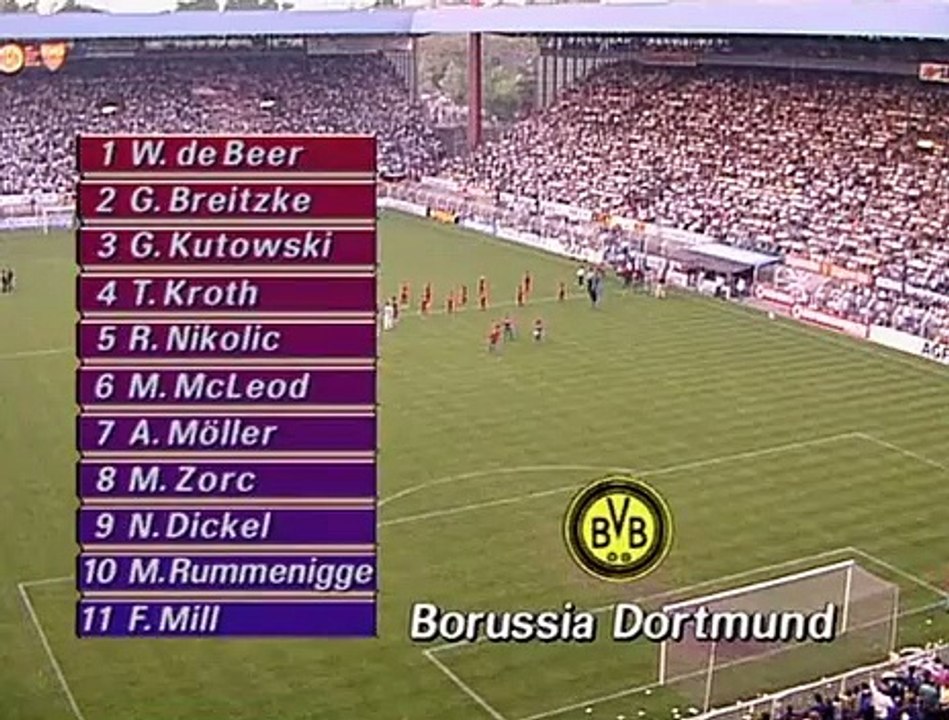 DFB Pokal 1988/89 - Borussia Dortmund vs VfB Stuttgart