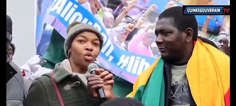 Des Guinéens manifestent à Bruxelles