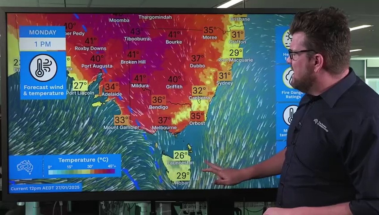 Bureau of Meteorology: Extreme fire dangers for South Australia and Victoria