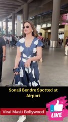 Sonali Bendre Spotted at Airport