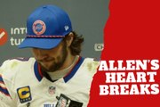 A heartbreaking loss! Josh Allen has trouble finding words to express his frustration after falling to the Chiefs
