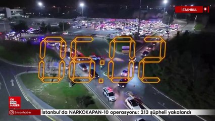 İstanbul'da NARKOKAPAN-10 operasyonu: 213 şüpheli yakalandı