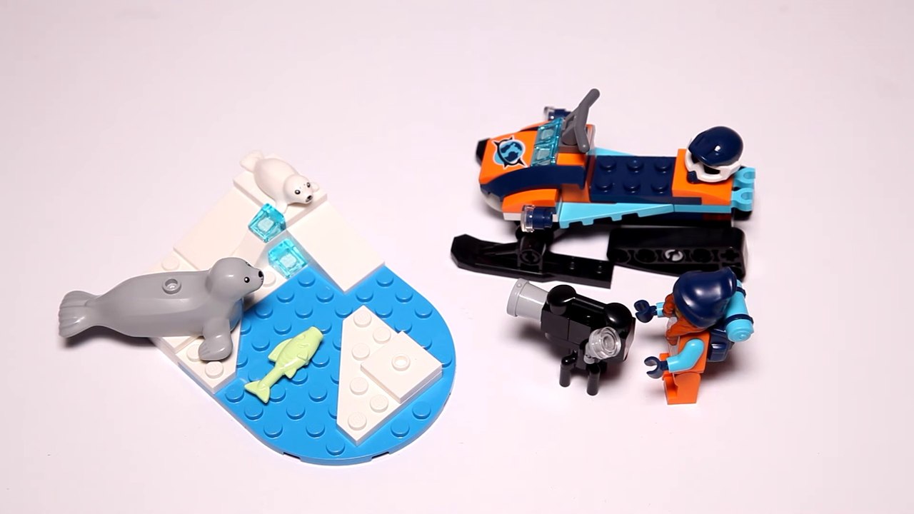 Lego City 60376 Arctic Explorer Snowmobile Speed Build